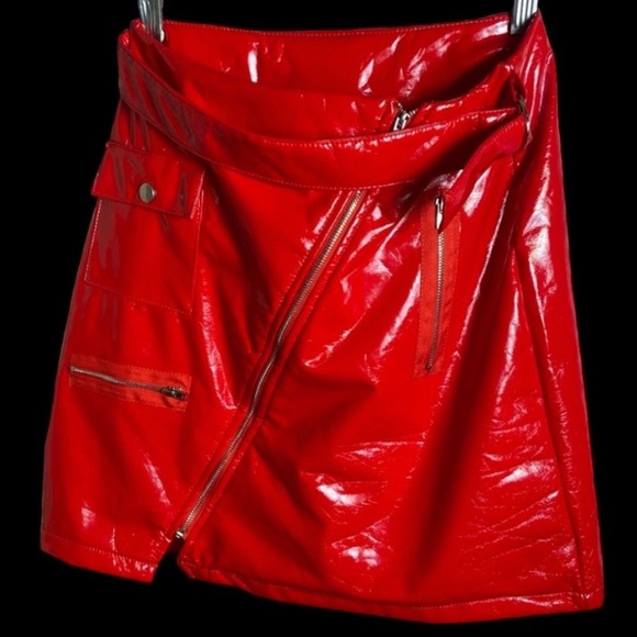 FQLWL Re Hot 🔥 Mini Skirt Faux Leather - Picture 10 of 10